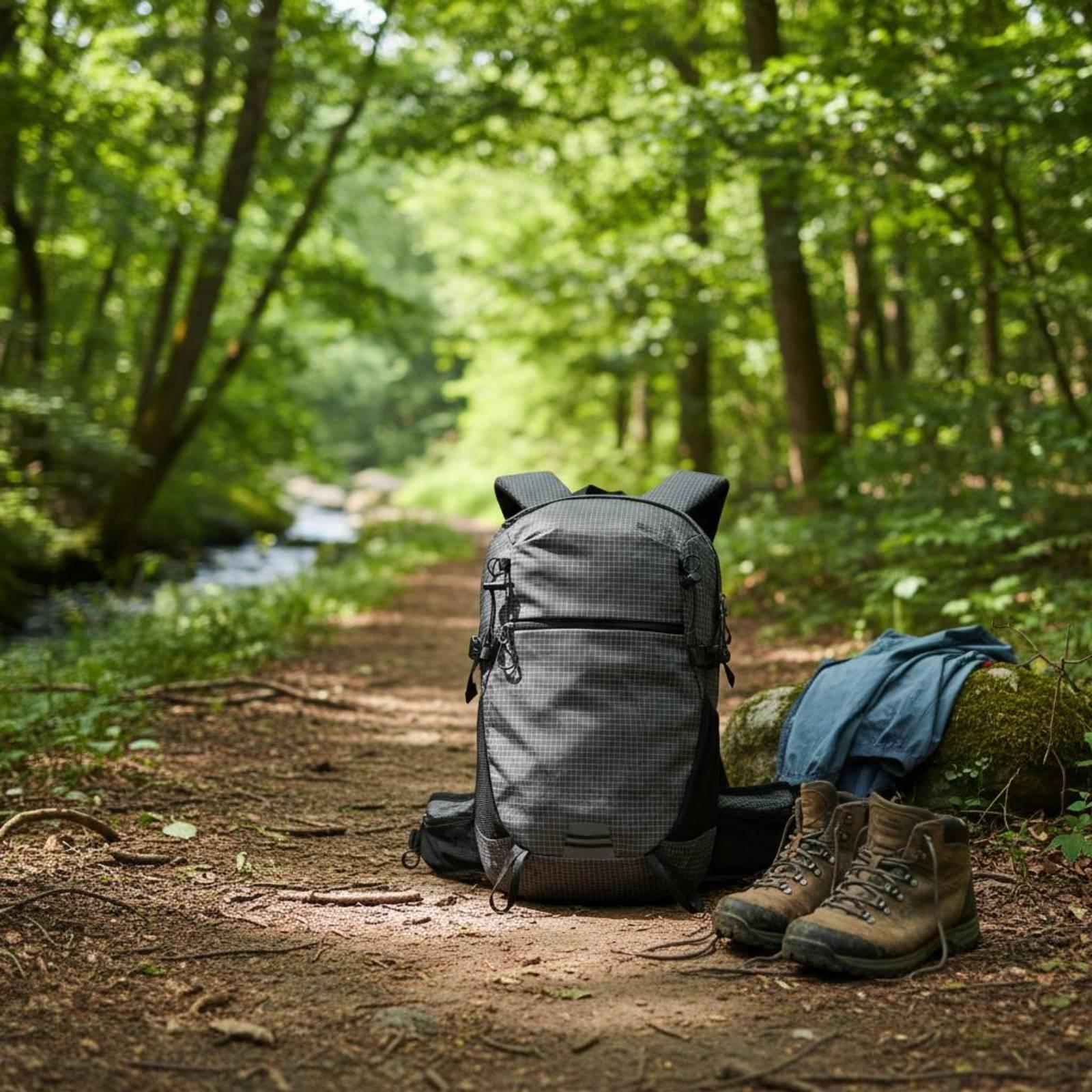 Hiking Backpack Waterproof - Outdoor Hiking Pack with Compression Straps