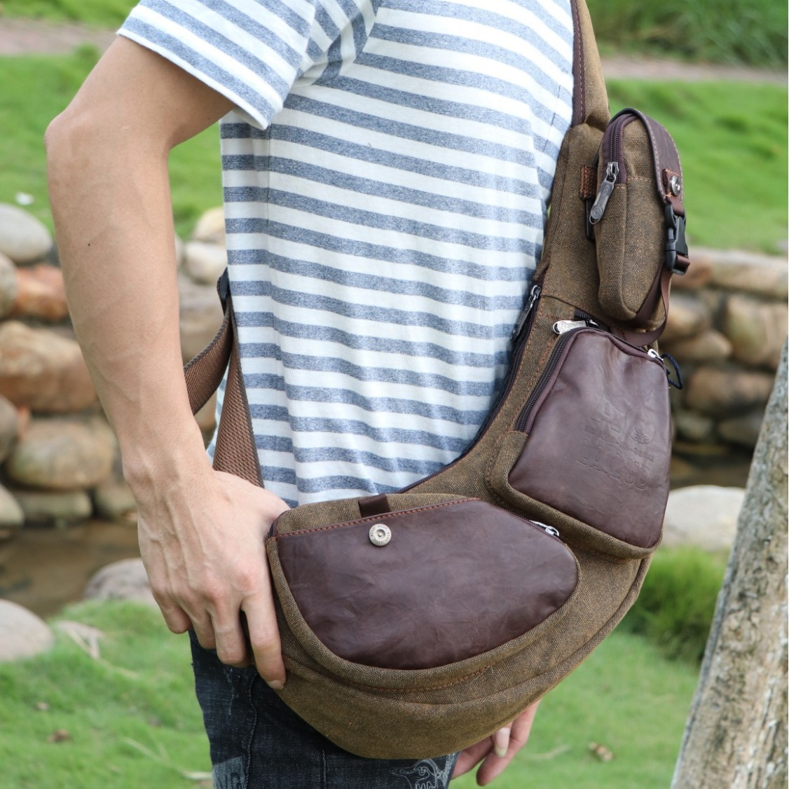 Men Cross Body Backpack Sling  - Sling Backpack Shoulder 评论和价格