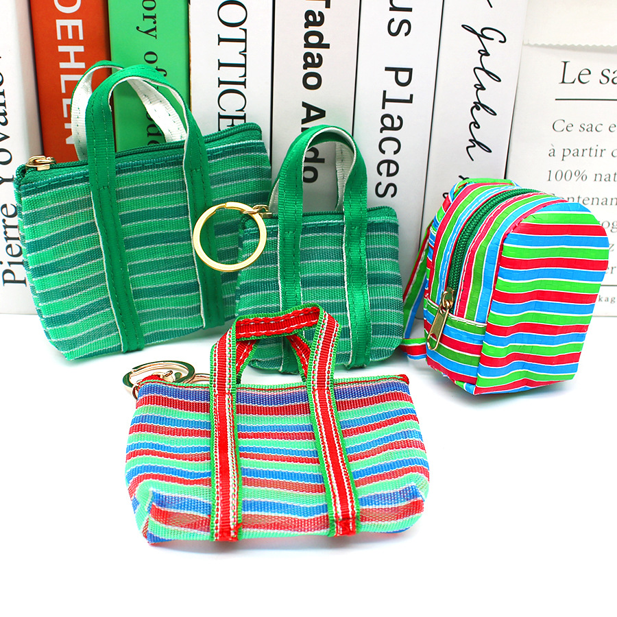 1Pc Key chain Fishing Net Bag  - Mini Backpack Purse 评论和价格