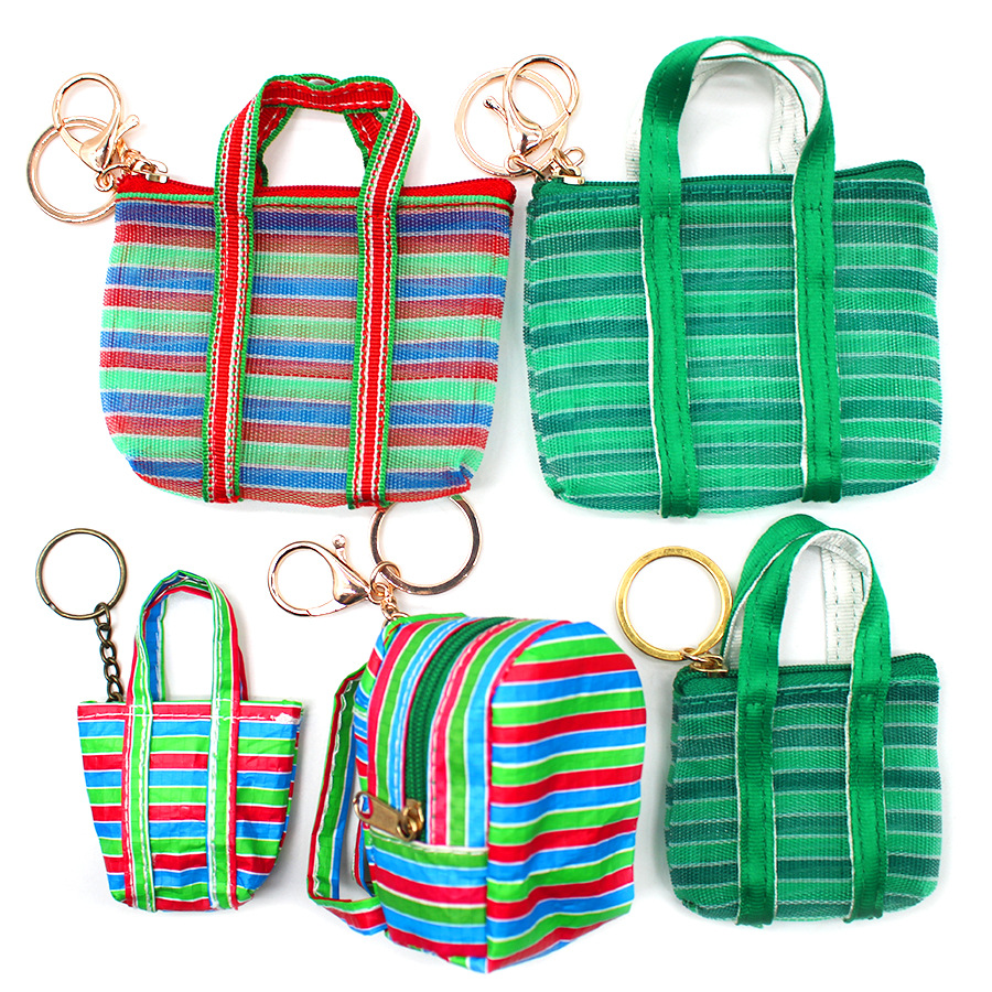 1Pc Key chain Fishing Net Bag  - Mini Backpack Purse 评论和价格