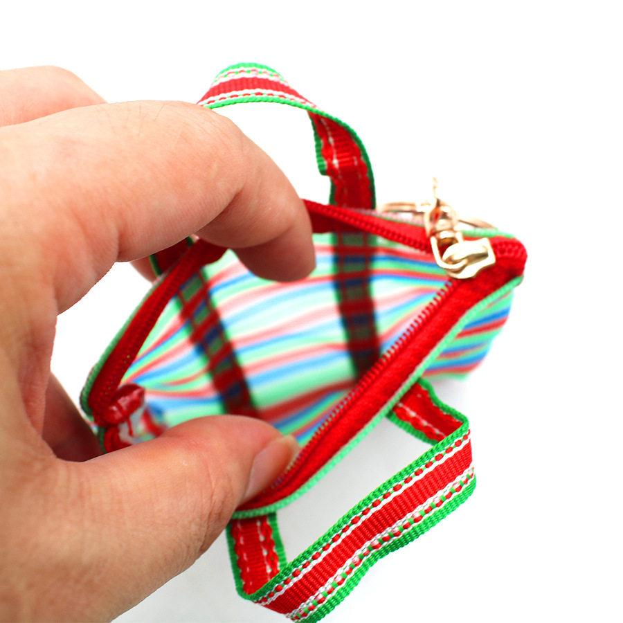 1Pc Key chain Fishing Net Bag  - Mini Backpack Purse 评论和价格