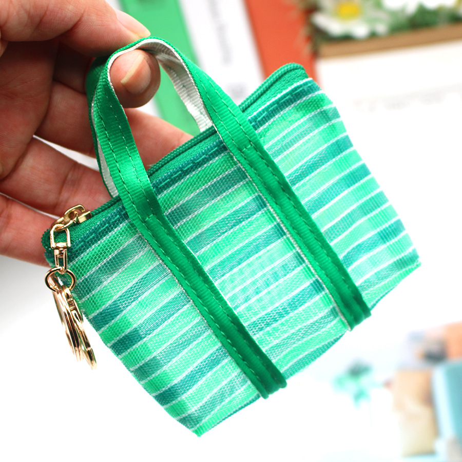 1Pc Key chain Fishing Net Bag  - Mini Backpack Purse 评论和价格
