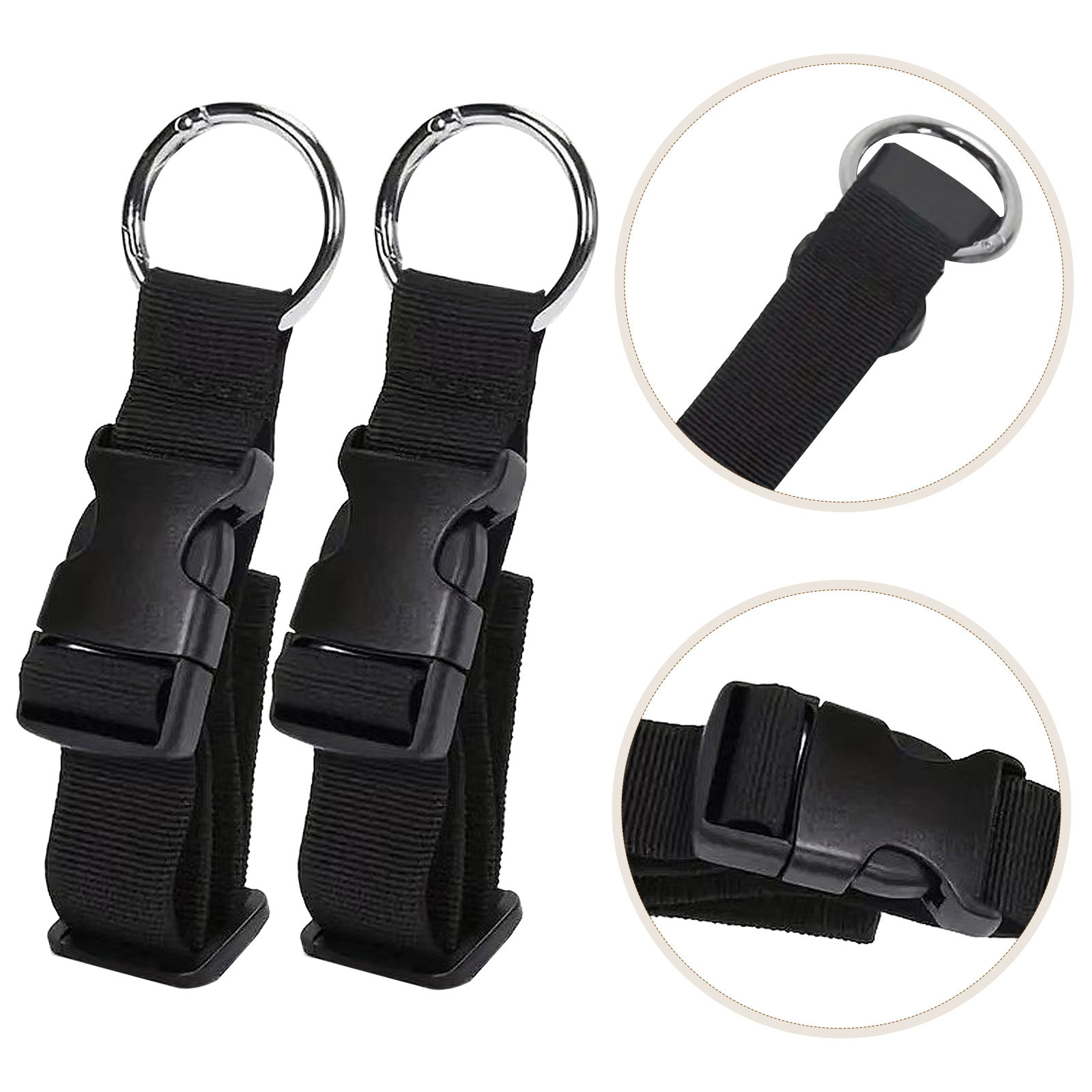 2 Pcs Wheelchair Hook Bag Back - Backpack Diaper Bag 评论和价格