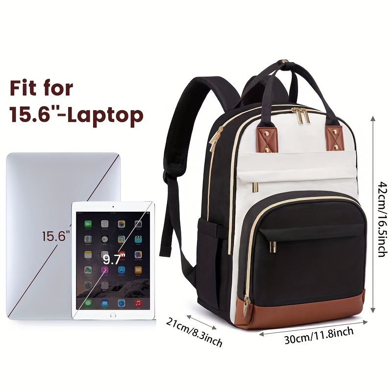 Women Two Tone Laptop Backpack - Laptop Backpack 15.6 评论和价格