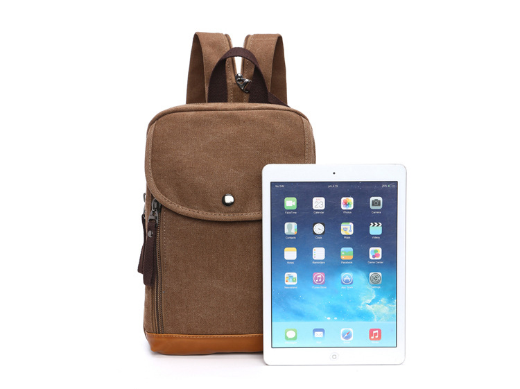 Men's Canvas Mini Backpack Men - Sling Backpack Shoulder 评论和价格