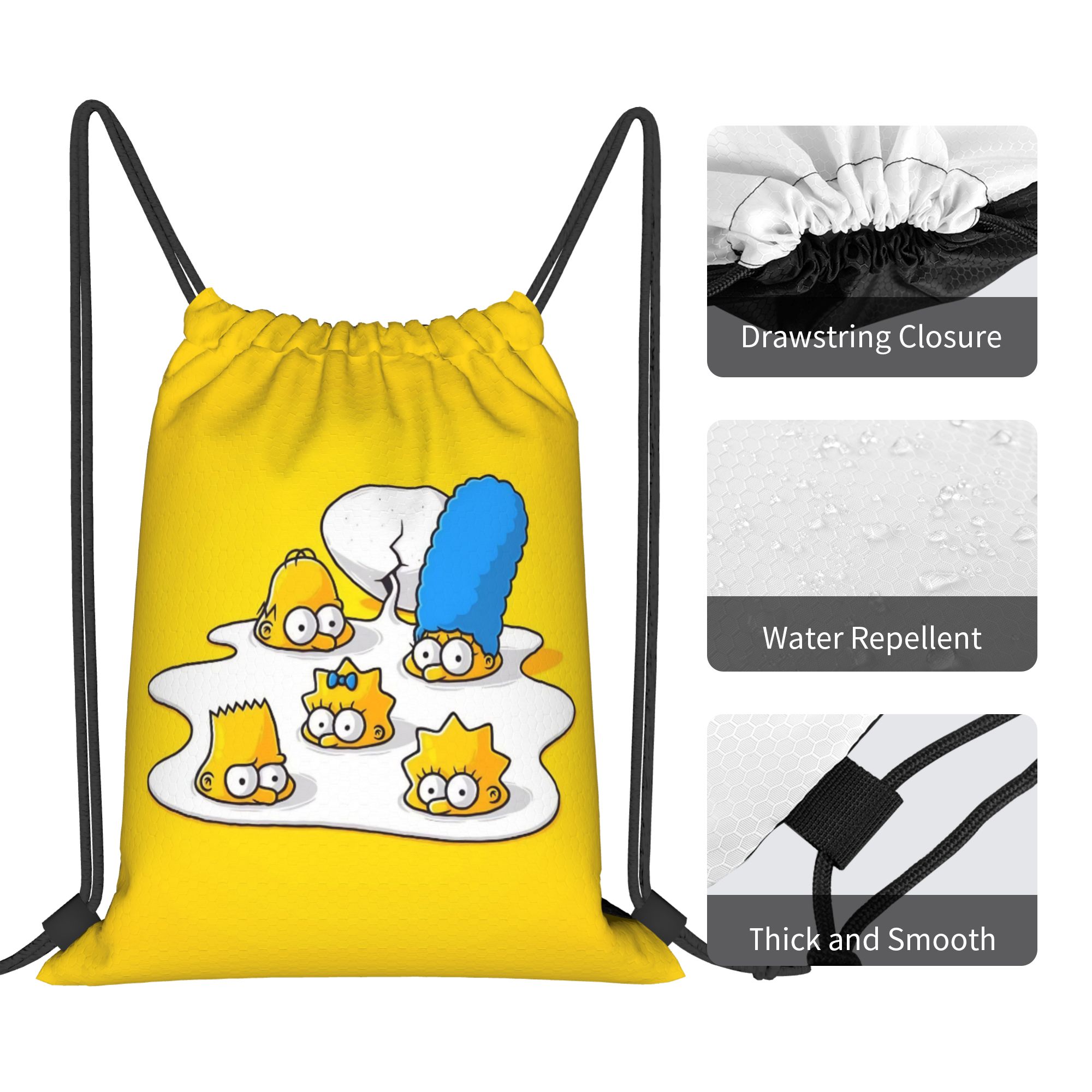 Simpsonsed Cartoon  Drawstring - Drawstring Gym Bag 评论和价格