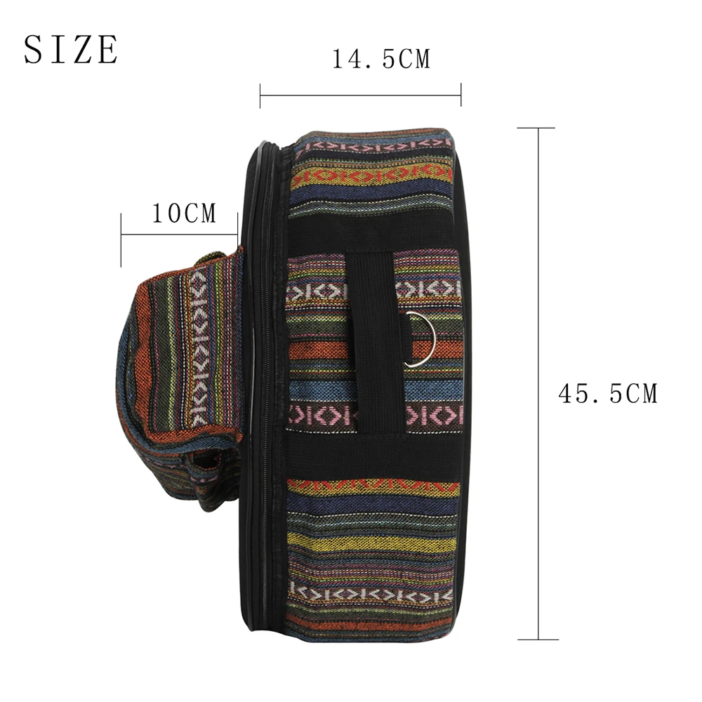 Snare Drum Gig Bag Ethnic Styl - Rucksack Military Style 评论和价格