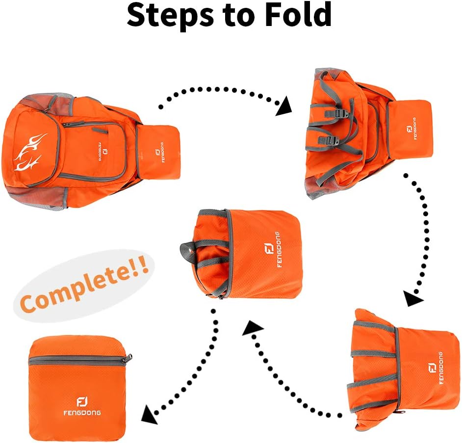 FENGDONG 35L Lightweight Folda - Foldable Backpack Small 评论和价格