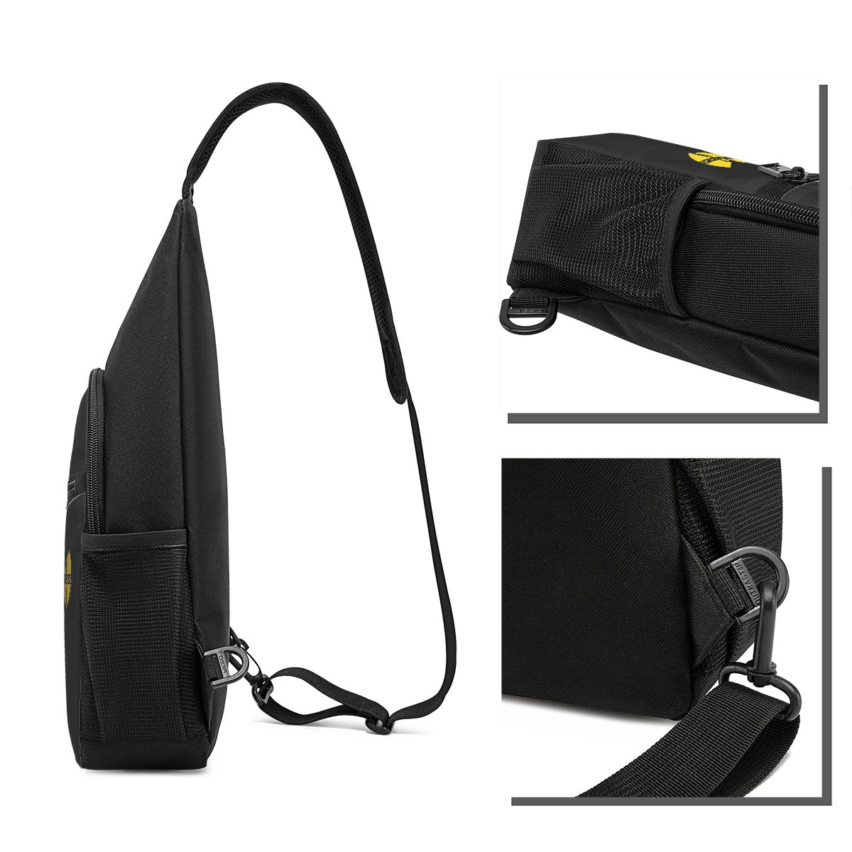 Wu Tang Clan Print Chest Bag M - Sling Backpack Shoulder 评论和价格